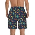 thumbnail image 3 of Bixox Men's Shells and Seaweed printing Casual Classic Fit Short Summer Beach Shorts, 3 of 6