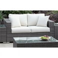 thumbnail image 5 of Afuera Living Outdoor Patio Loveseat with Pillows in Light Gray, 5 of 5