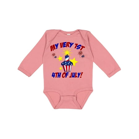 

Inktastic My very 1st 4th of July! Boys or Girls Long Sleeve Baby Bodysuit