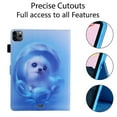 thumbnail image 3 of iPad Pro 11 Case 2020 2nd Generation, Allytech PU Leather TPU Inner Smart Cover Auto Sleep Wake Folio Flip Kickstand Full Protection Case for Apple iPad Pro 11 2nd Gen, Blue Dog, 3 of 7