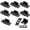 Black, variant on 10 Pack Quick Fitting Furniture Joint Bracket, Duty Corner Brace Joint Right Angle Bracket, Stainless Steel Furniture Corner Connectors with Screws for Drawers, Cabinets, Tables, and Chairs (RL)