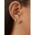 thumbnail image 3 of GOSFRY Gold Plated Hoop Earrings Set for Women Trendy Chunky Hypoallergenic Small Cartilage Hoops Cute Cubic Zirconia Earrings Jewelry Gifts, 3 of 11