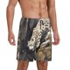 thumbnail image 2 of Balery Graceful Snow Leopard Pantalones cortos de pijama de punto de algodón para hombre con cinturilla y bolsillos-4X-Large, 2 of 6