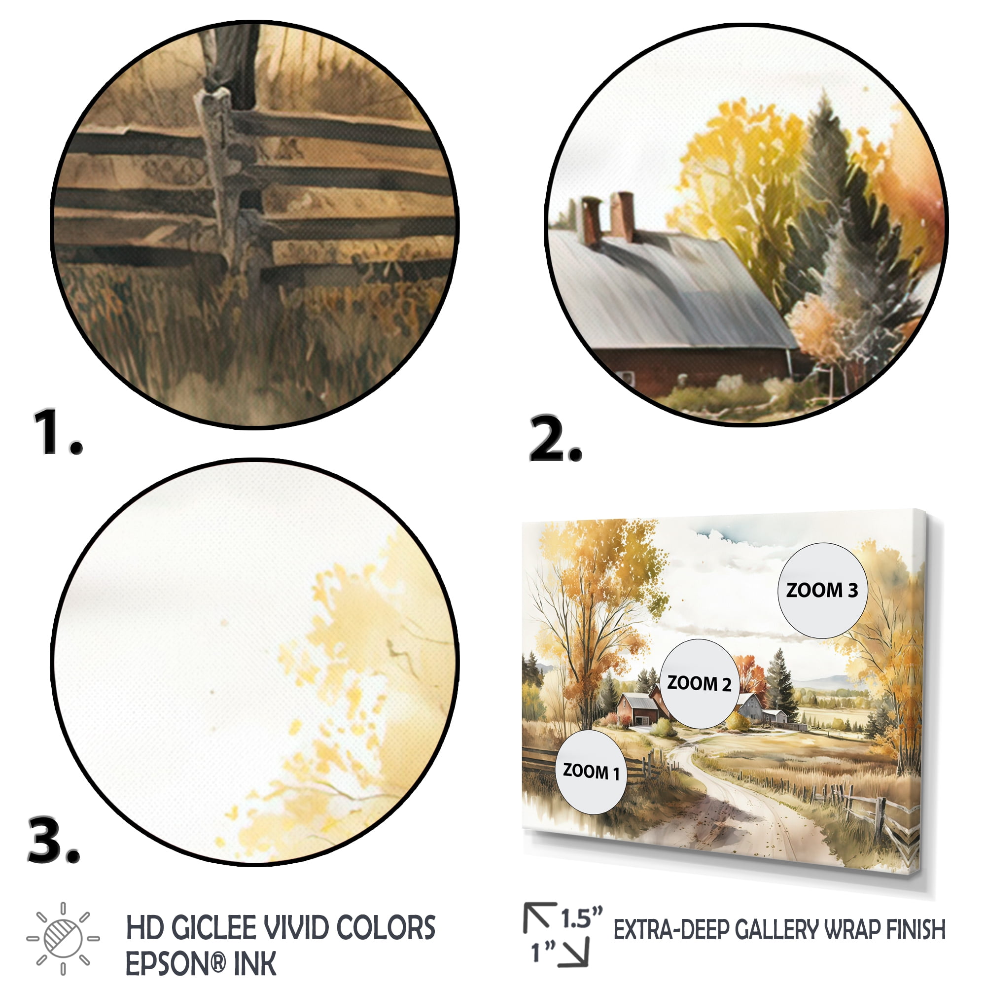 Designart Beautiful Barn In Spring VIII Canvas Wall Art