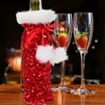 thumbnail image 1 of BESTYASH 1Ud Funda Roja Para Botella De Vino Con Festivo Para Uso En Eventos Y, 1 of 6