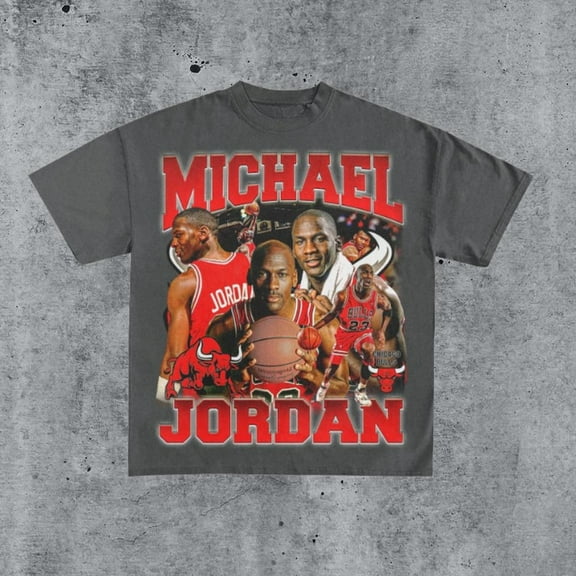 Vintage 90s MICHAEL JORDAN Shirt Retro Classic Graphic Tee Bootleg Bestseller Unisex Sport Gift