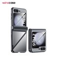 thumbnail image 2 of Samsung Series | Galaxy Z Flip5 Transparent Leather Hinged Phone Case,iPhone 14 Pro, 2 of 7