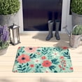thumbnail image 2 of Pioneer Flower Floral Print Flannel Non Slip Door Rugs,Washable Door Mats Indoor,Decorative Door Mats,Dirt-Resistant and Absorbent Doormat for Entrance,Bedroom,Kitchen,Bathroom,23.5"x16", 2 of 5