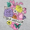 thumbnail image 3 of CafePress - Self Love Club Heart Long Sleeve T Shirt - Womens Baseball Tee, 3 of 4