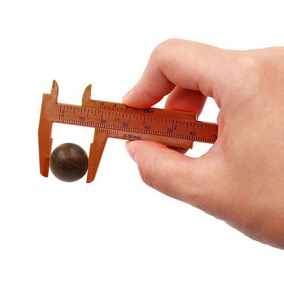 EGNMCR 80mm Mini Plastic Student Sliding Vernier Caliper Gauge Measurement Tool Vernier Caliper