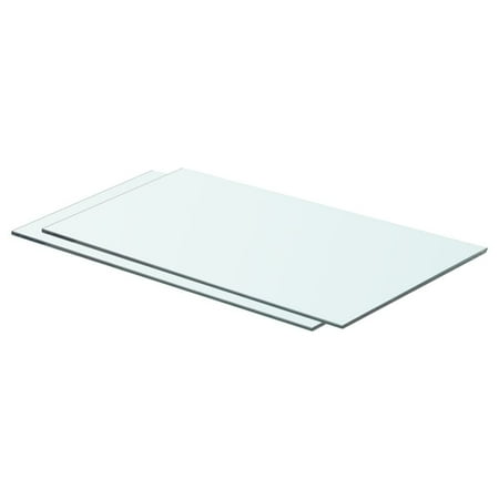 

WONISOLI Shelves 2 pcs Panel Glass Clear 23.6 x11.8