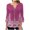 Hot Pink, variant on LEAVINGSUO Fall Winter V Neck Long Tops for Women, Womens Tops Clearance Fashion Women's Summer V-Neck 3/4 Sleeve Print Casual T-Shirt Blouse