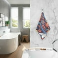 thumbnail image 2 of Yayeee 100% Cotton Hand Towels for Bathroom 16" x 28" Soft Absorbent Kitchen Towel, Blue Abstract Eagle, 2 of 7