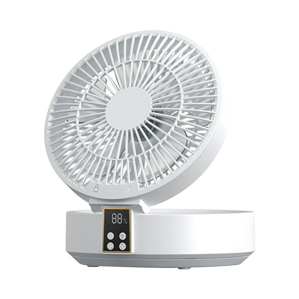 Ventilador de escritorio con carga USB, plegable, pequeño, portátil, con cabezal vibratorio, multifuncional, para montar en la pared.