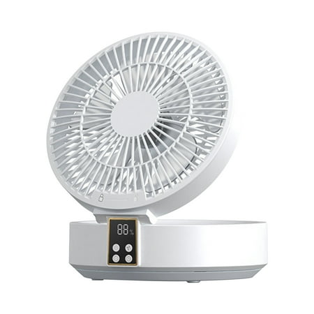 

yongmandr Portable Desk Fan Small Quiet Desktop Mini Fan Mute USB Rechargeable Tabletop Personal Cooling Fans for Bedroom Office High Appearance Gift for Students Workers (White)