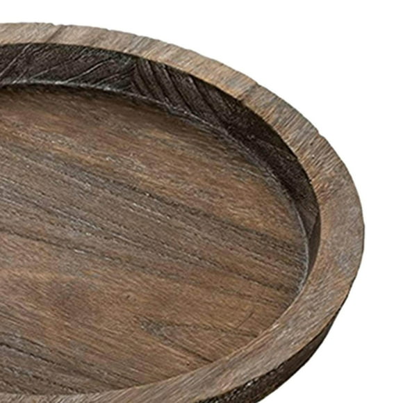 facefd Wooden Serving Tray Serving Dishes Decor Bread Tray for Platter Food Cake Snack Sandwich Small