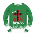 thumbnail image 3 of Gubotare Kids Toddler 2pcs Christmas Pajamas Sets 2-Piece Cozy Pajamas For Little/Big Boys Long Sleeves Soft Pjs Set Kid Size 8-9 (Green,8-9 Years), 3 of 4