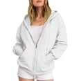 thumbnail image 5 of Godom Zip Up Y2k Hoodies for Women fall Casual Long Sleeve Sweatshirts 2025 Lightweight Comfort Soft Jackets, 5 of 5