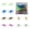 Color Mixing, variant on Bombrooster 25-Pack Single Color Sea Urchin Bass Lures, Glitter PET Soft Baits for Drop Shot, Wacky Rig, Ned Rig, Sizes 1.5 / 2.75 / 3.5 / 4 in