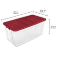 thumbnail image 2 of Sterilite Boîte Empilable 189L, Rouge, 2 of 6
