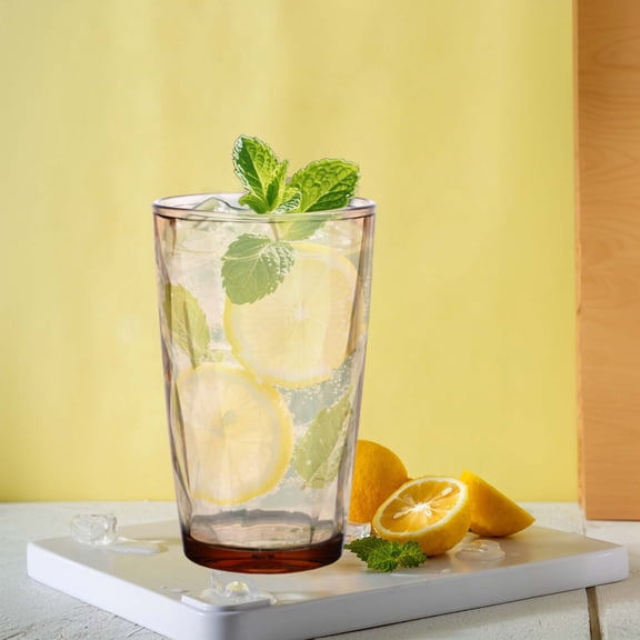 7oz Colorful Acrylic Drinking Cup, Diamond Textured Reusable Tumbler, Unbreakable Water Cup for Indoor & Outdoor Use