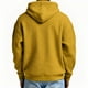 thumbnail image 4 of MHFRRA Sudadera con Capucha de Mezcla Suave con Bolsillo Frontal para Mayor Comodidad y Calidez Informal Oro, 4 of 4
