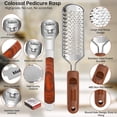thumbnail image 5 of Pedicure Foot File & Callus Shaver Set,1 Wood Handle Callus Shaver with 30 Replacement Blades,1 Foot File Heads,1 Colossal Foot Rasp,Foot Scraper Foot Shaver Callus Remover for Feet, 5 of 5