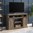 thumbnail image 2 of Pemberly Row 52" Sliding Door TV Stand Console in Rustic Oak Barnwood, 2 of 5