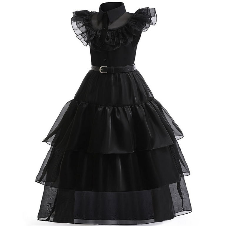 トップス Treat Girl's tulle frill jersey black トップス Treat Girl's tulle frill jersey black Amazon.com
