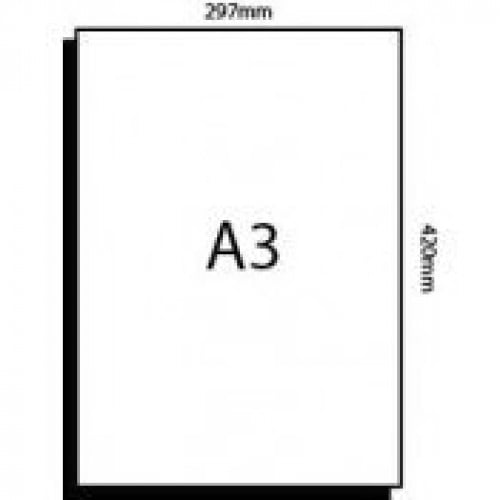 Kamer maat Bestuurbaar A3 White Card Stock Paper Size 11".7 X 16.5 (297 X 420 Mm) - Heavyweight  100lb Cover (270gsm) - 50 Pk - Walmart.com