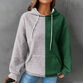 thumbnail image 2 of PuLe Hoodies Oversized Hoodies for Women, Fall Fashion 2024 Waffle Hooded Sweatshirts Drawstring Long Sleeve Pullover Hoodies, 2 of 4
