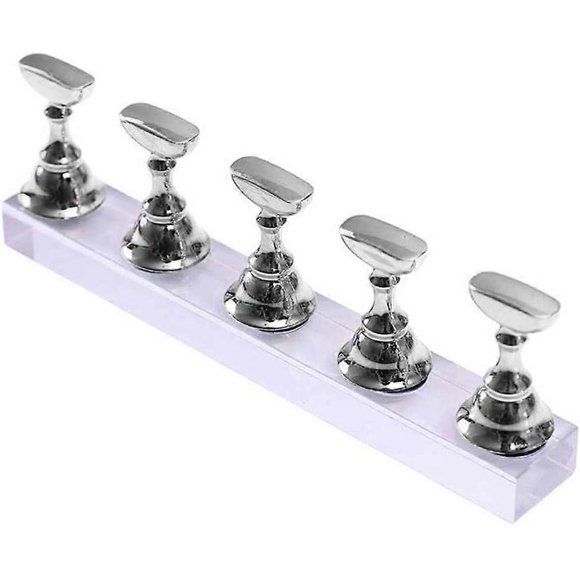 Nail Art Practice Display Stand Chess Board Magnetic Tips Training Holder Salon Manicure Acrylic Base Creative and Exquisite Workmanship and Fashion