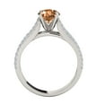 thumbnail image 3 of Engagement Rings for Women 1.24 Carat Halo Unique Design Morganite and Diamond Engagement Ring Crafted 4-prong 14k Solid White Gold, 3 of 5