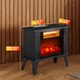 thumbnail image 4 of Electric Fireplace Heater, 15'' Portable Heaters Low Noise, 2-IN-1 Space Heaters for Home Inside with 3D Flame, Overheat Protection,, 4 of 10