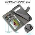 thumbnail image 5 of Pixel 7A Wallet Case for Google Pixel 7A Premium Luxury PU Leather Wallet Flip Magnetic Clasp Cover Retro 7A Case Credit Card Holder Kickstand Shockproof Case,
Gray, 5 of 7