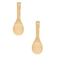 thumbnail image 1 of Oleegame 2PC Stainless Steel Cutlery Set Wooden Lacquerless Rice Spoon Special Rice Cooker Rice Spoon Cooking Spatula, 1 of 9