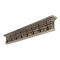 thumbnail image 4 of Home Wall Decorative Antique Brass Hardware 8 Hook Coat Rack - Brown Natural Wash, 4 of 7