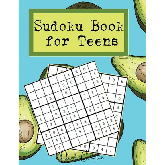 Teen Edition: Sudoku Book For Teens: Easy to Medium Sudoku Puzzles Including 330 Sudoku Puzzles with Solutions, Avocado Vibes, Great Gift for Teens or Tweens (Paperback)