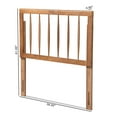 thumbnail image 5 of Baxton Studio Valin Contemporary/Modern Back Support Rubberwood Headboard, Twin, Ash Walnut, 5 of 6