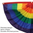 thumbnail image 2 of In the Breeze 3687 — Pleated Fan Rainbow Bunting, 4' x 2' — Vibrant Pride Decoration, 2 of 5