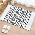 thumbnail image 2 of Black White Bohemian Washable Area Rug&nbsp;2x3 ft Vintage Farmhouse Abstract Tribe Soft Rectangle&nbsp;Rugs for Living Room, Non Slip Carpet for Bedroom&nbsp;Entryway Dining Room, 2 of 9