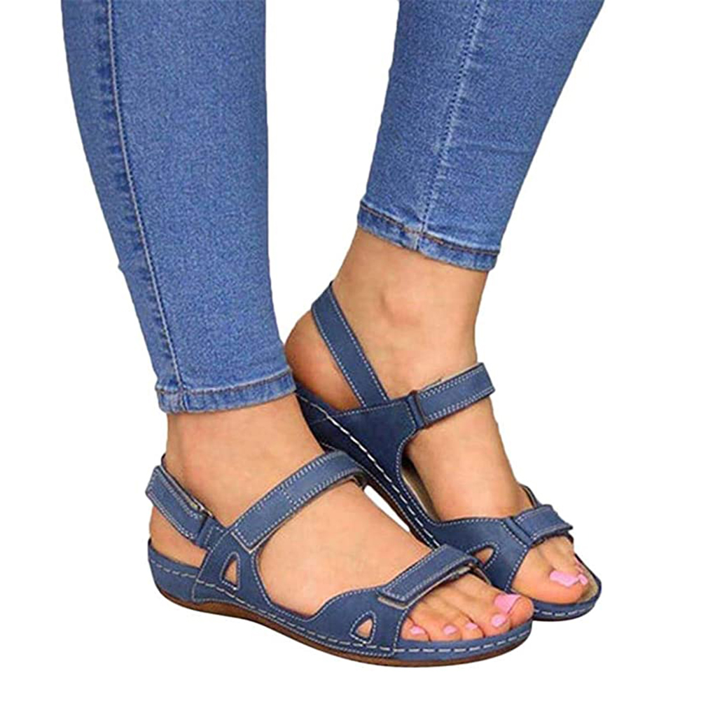 open toe sandals flat