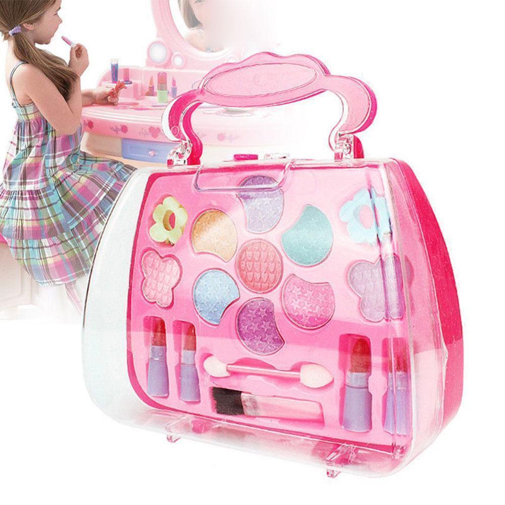 Visland Little Girls Pretend Play Makeup Set Princess Toy Box with ...