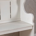 thumbnail image 4 of Savannah Fir Wood Church Bench, White, 4 of 4