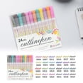 thumbnail image 2 of 24 Colors Double Line Outline Marker Set, Cosmug Multicolor Outline Writing Pens, Double Line Decorative Markers, for Card Making, Scrapbooking and Art Journaling Use, 2 of 9