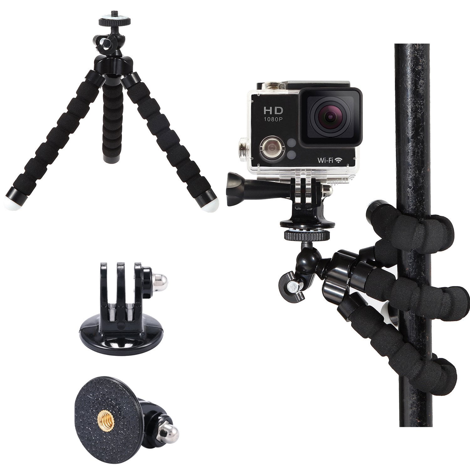 Luxebell Accessories Kit for AKASO EK5000 EK7000 4K WiFi Action Camera GoPro Hero 9 8 7 6 5/Session 5/Hero 4/3+/3/2/1 Max Fusion SJ4000 SJ5000 