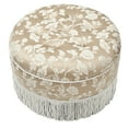 Jennifer Taylor Home Yolanda 24" Round Upholstered Tufted Accent ...