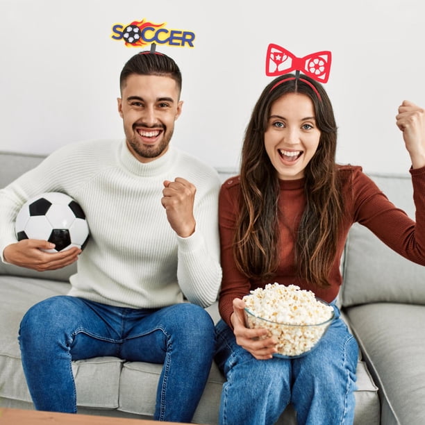 unbranded 4Ud Diademas Temáticas De Fútbol Para Fans Cómodas Y Ligeras Accesorio Ideal Para Fiestas