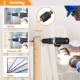 thumbnail image 5 of 2-13mm Capacity Keyless Drill Chuck Adapter, 1/2-20UN Mount Thread Impact Quick Change Conversion Tool for Air Impact Wrench, 5 of 5