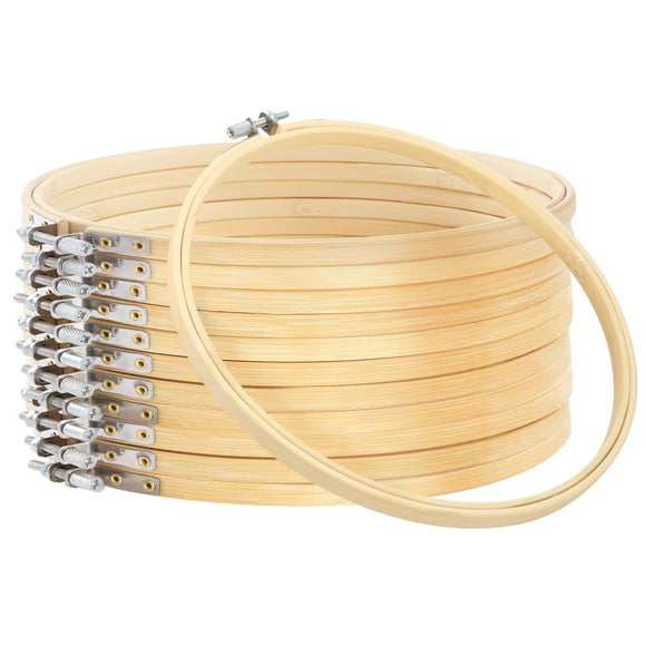 Aros para bordar Pillieay, círculo de bambú de 20 cm, 12 unidades, 8 pulgadas